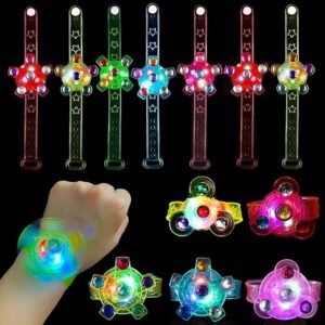Wholesale 25 Pack LED Light Up Fidget Spinner Bracelets ZH WorldTrade China Factory Supplier
