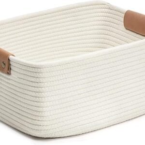 Wholesale Rectangle Cotton Rope Woven Basket ZH WorldTrade China Factory Supplier