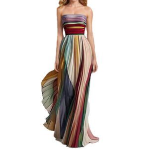 Wholesale pleated printed long skirts ZH WorldTrade China Factory Supplier
