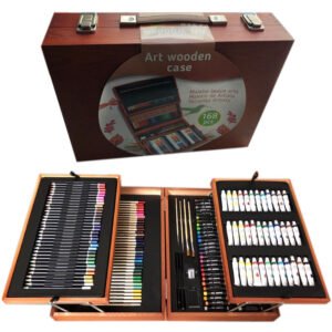 168-Piece Premium Wooden Art Case Wholesale | Deluxe Artist Supply Box Bulk Supplier